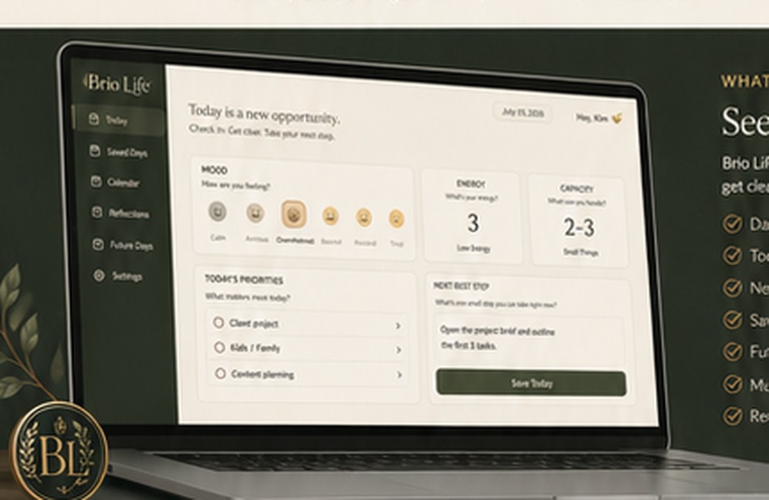 Daily Clarity OS dashboard preview