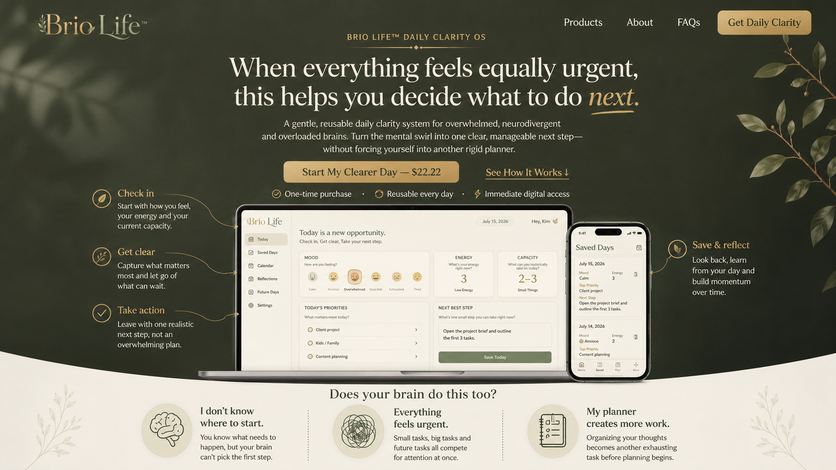 Daily Clarity OS product cover