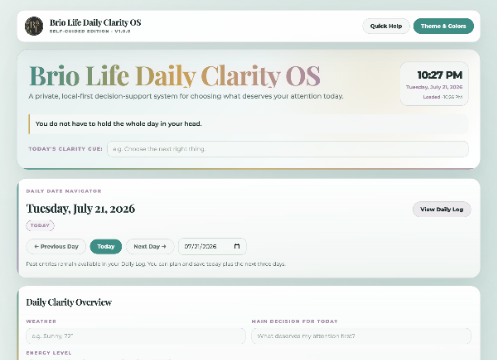 Soft Clarity theme preview