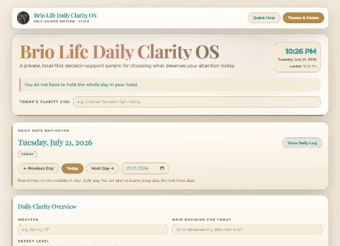 Warm Editorial theme preview